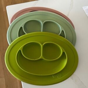 ezpz Silicone Suction Plate Tray - set of 3